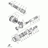 Схема узла: Промежуточная передача Yamaha XV750 Virago