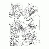 Схема вузла: Облицювальні елементи 2 Yamaha YZF-R6/YZF600 R6S