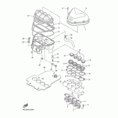 Схема вузла: Впускна система Yamaha YZF-R6/YZF600 R6