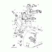 Схема вузла: Кермо та Тросики Yamaha XP500 T-MAX