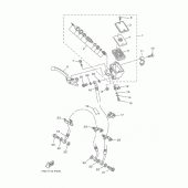 Схема вузла: Передній гальмівний циліндр Yamaha MT09/MTN850 MT-09