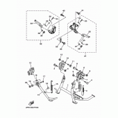 Схема узла: Подножки и Подставка Yamaha XP500 T-MAX 530