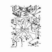 Схема вузла: Електрообладнання 1 Yamaha TW200