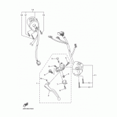 Схема узла: Пульт управления рулевой и Рычаг Yamaha XJ6 XJ6-N (Naked)