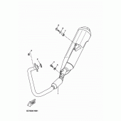 Схема вузла: Вихлопна система Yamaha MT125 MT-125 (ABS)