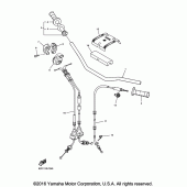 Схема вузла: Кермо та Тросики Yamaha YZ450F YZ450FX