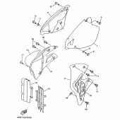 Схема узла: Side cover / oil tank Yamaha YZ125