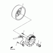 Схема узла: Генератор Yamaha WR450F