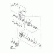 Схема вузла: Привід стартера Yamaha WR400F