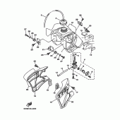 Схема вузла: Паливний бак Yamaha TTR90 TT-R90