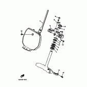 Схема узла: Рулевой механизм Yamaha YZ125