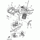 Схема вузла: Впускна система Yamaha XV535 Virago