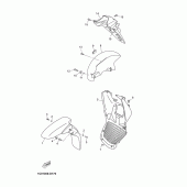 Схема вузла: Крило Yamaha YP250 X-MAX