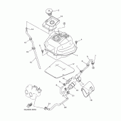 Схема узла: Топливный бак Yamaha XP500 T-MAX