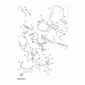 Схема вузла: Кермо та Тросики Yamaha YP250 X-MAX