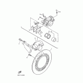 Схема узла: Задний тормозной суппорт Yamaha XJ600 Diversion (S-TYPE)