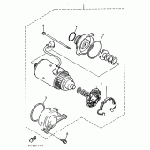 Схема узла: Стартер электрический Yamaha XJR1300