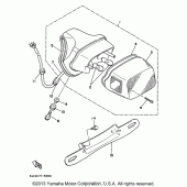Схема узла: Задний фонарь (Стоп-сигнал) Yamaha XV535 Virago