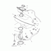 Схема узла: Топливный бак Yamaha YP250 Majesty