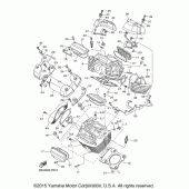Схема вузла: Головка циліндра Yamaha XVS950 Bolt C-Spec