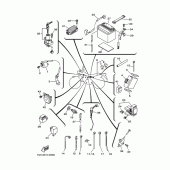 Схема вузла: Електроустаткування 1 Yamaha TW225