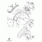 Схема вузла: Заднє крило 2 (4TR7) Yamaha XVS400 Drag Star Classic
