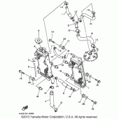 Схема узла: Радиатор и Патрубок системы охлаждения Yamaha WR250 WR250Z