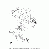 Схема узла: Крыло Yamaha XVS950 V-Star Tourer