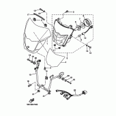 Схема узла: Фара Yamaha XT660