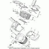 Схема вузла: Циліндр Yamaha XVS1100 V-Star Custom