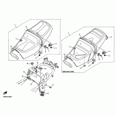 Схема узла: Сиденье Yamaha XJR400
