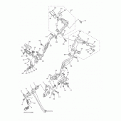 Схема вузла: Підніжки та Підставка Yamaha VMX17 V-MAX