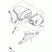 Схема узла: Задний фонарь (Стоп-сигнал) Yamaha XV750 Virago