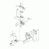 Схема узла: Задний фонарь (Стоп-сигнал) Yamaha XVS1300 Midnight Star
