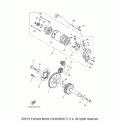 Схема узла: Привод стартера Yamaha XV1700 Road Star Silverado