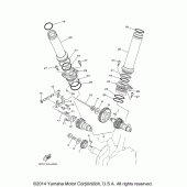 Схема узла: Распредвал и Цепь ГРМ Yamaha XV1700 Road Star Midnight Warrior