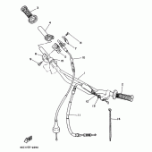 Схема вузла: Кермо та Тросики Yamaha WR250 WR250Z