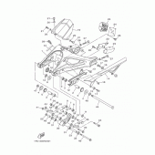 Схема вузла: Задній важіль та підвіска Yamaha MT09/ MTN850 MT-09