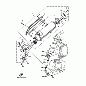 Схема вузла: Вихлопна система Yamaha YP400 Grand Majesty