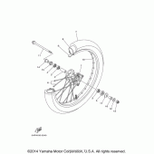 Схема узла: Переднее колесо Yamaha TTR125 TT-R125