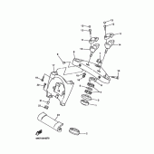 Схема вузла: Рульовий механізм Yamaha XVZ1300 Royal Star
