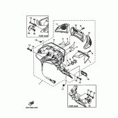 Схема вузла: Задній ліхтар Yamaha XP500 T-MAX