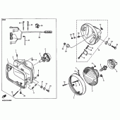 Схема узла: Фара Yamaha XJR1200