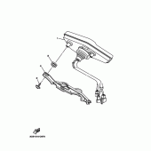 Схема узла: Панель приборов Yamaha XT250 Serow