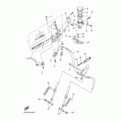 Схема вузла: Передній гальмівний циліндр Yamaha YZF-R6/YZF600 R6