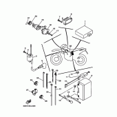 Схема узла: Электрооборудование 1 Yamaha TT-R250 TT-R250