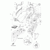 Схема вузла: Сидіння Yamaha XT660 XT660Z Tenere