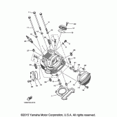 Схема вузла: Головка циліндра Yamaha TTR230 TT-R230
