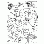 Схема вузла: Электрическое оборудование 1 Yamaha XV750 Virago
