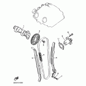 Схема узла: Распредвал и Цепь ГРМ Yamaha SRX400
